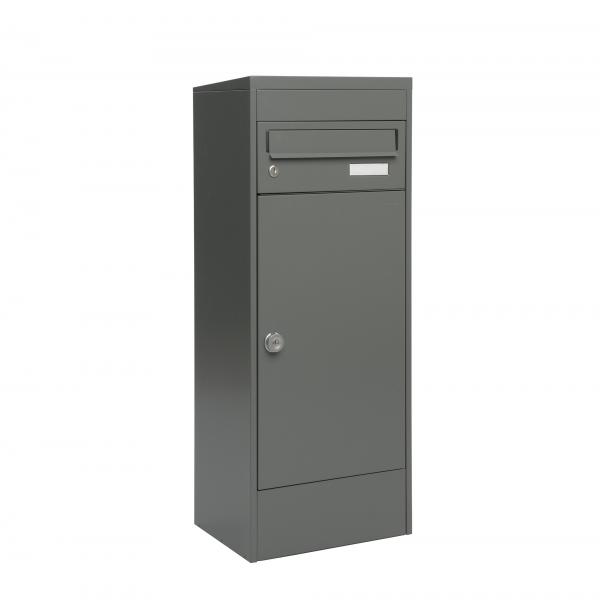 Paketbriefkasten Mefa Balsa 483 Basaltgrau RAL 7012M mit 1 separater Briefkasten